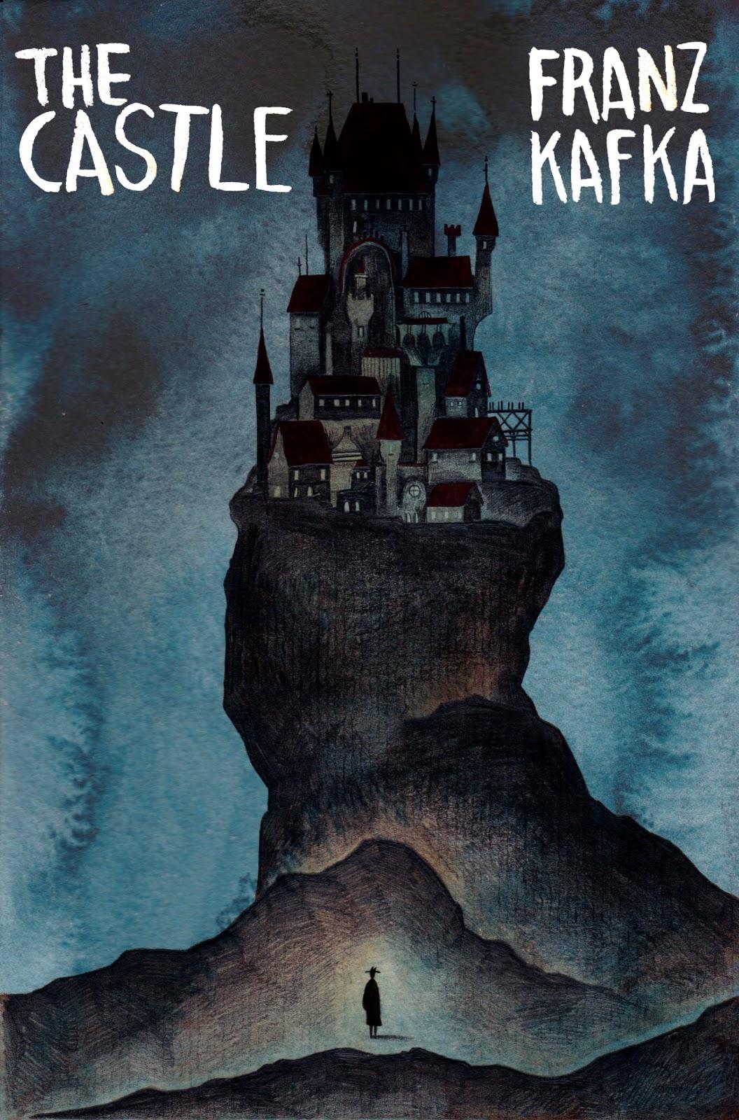 Capa ilustrada de O Castelo, de Franz Kafka
